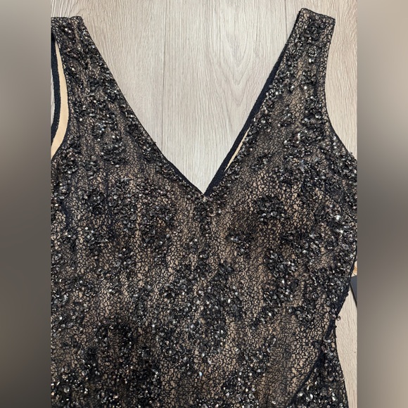 Aidan Mattox Black Beaded Maxi Dress NWT size 6 - Picture 10 of 14